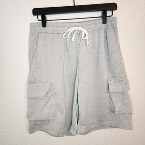 Manfinity Gray Men's Cargo Shorts athleisure athletic shorts size Large